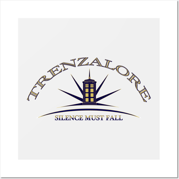 TRENZALORE SILENCE MUST FALL Wall Art by KARMADESIGNER T-SHIRT SHOP